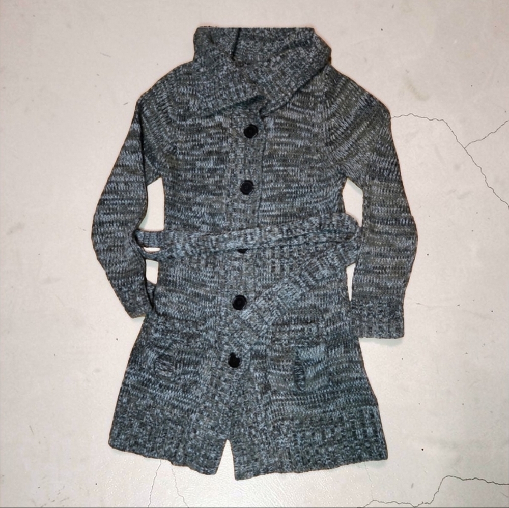 Papaya Gray Knit Women's Cardigan Cowl Neck. 16 Ptp NwOT - Picture 2 of 8